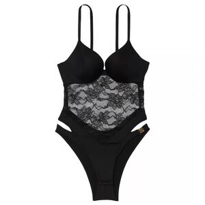 New! Victoria’s Secret very sexy So Obsessed Lace Teddy black 4082